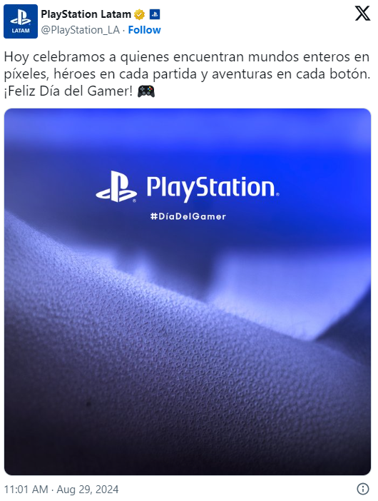 La reconocida Playstation se une al dia internacional del videojuego