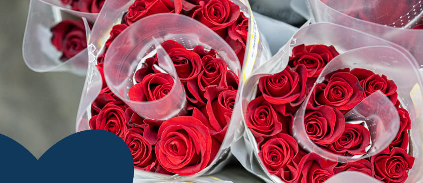 Variedad de productos en temporada de San Valentín