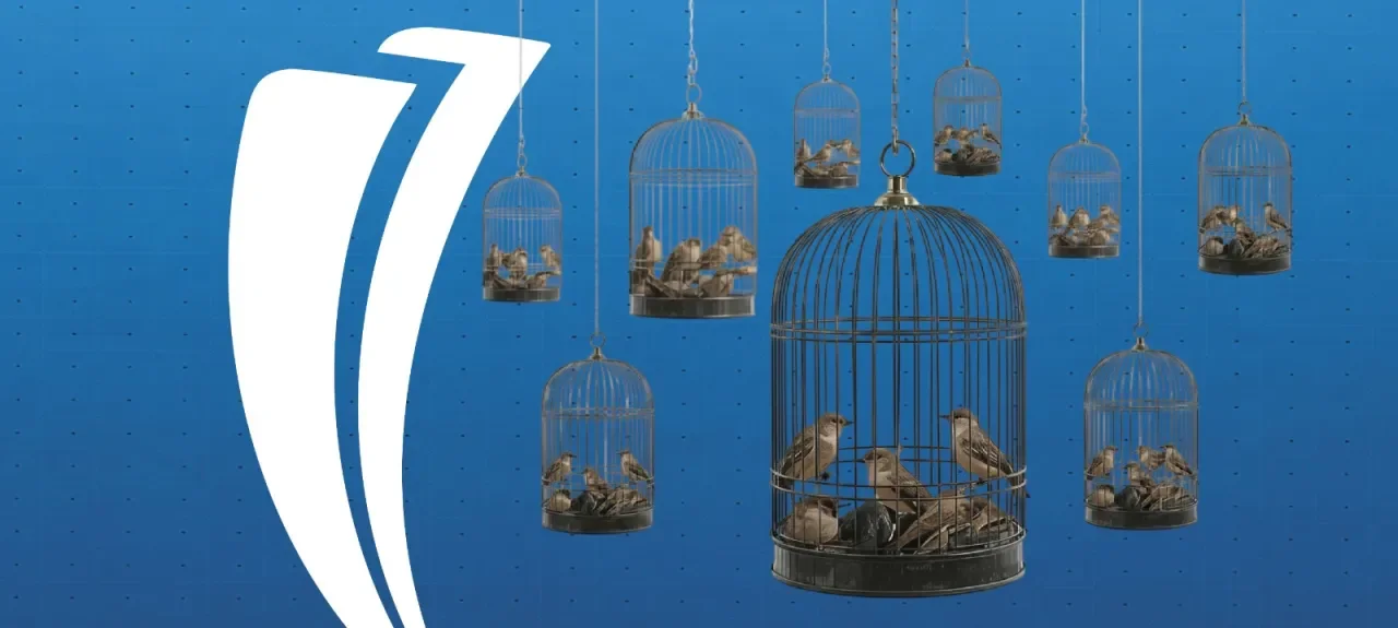 Banner que hace representación simbólica de lo que es el hacinamiento carcelario.