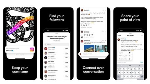 Interfaz de Threads, la nueva competencia de Twitter