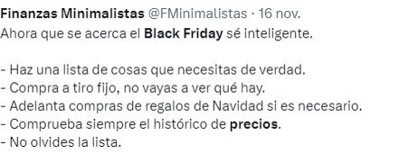 Comentarios comunes en el Black Friday