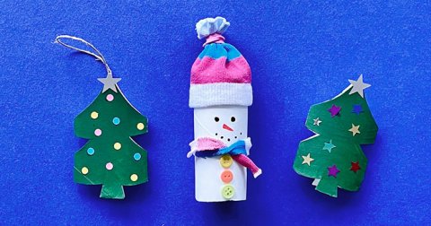 Decoraciones con cartón para navidad
