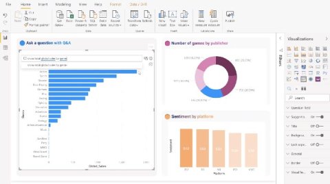 Interfaz de Power BI