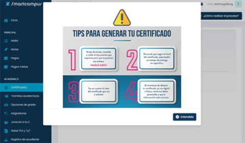 Certificados SmartCampus Certificados SmartCampus