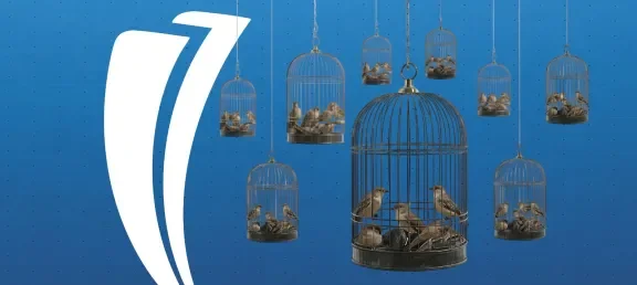 Banner que hace representación simbólica de lo que es el hacinamiento carcelario.